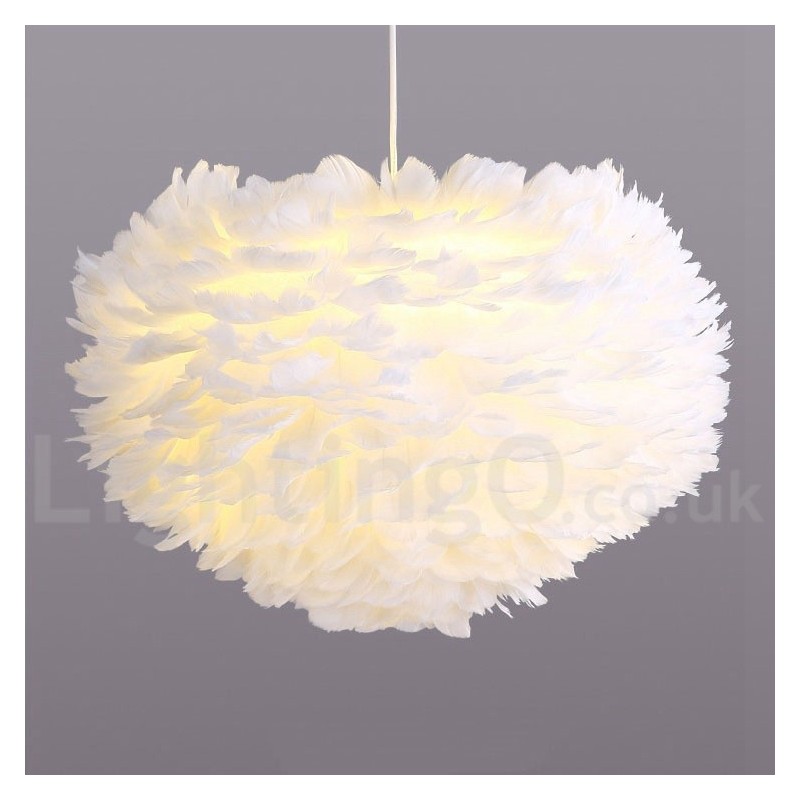 Multi Colours Feather Chandelier Modern Contemporary Pendant Light