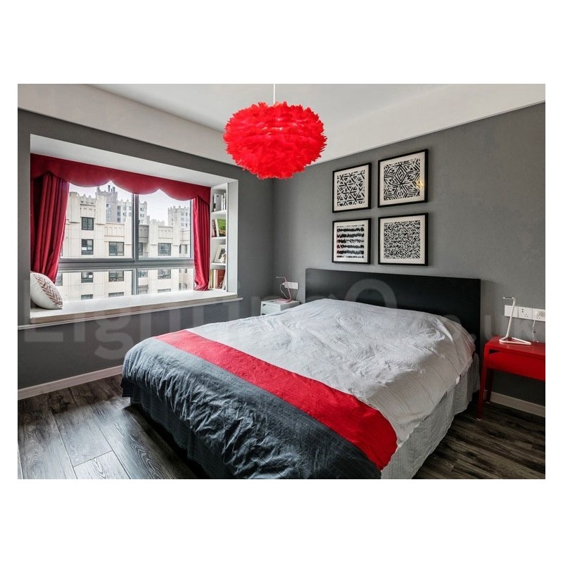 Multi Colours Feather Chandelier Modern Contemporary Pendant Light