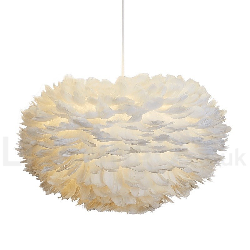 Multi Colours Feather Chandelier Modern Contemporary Pendant Light