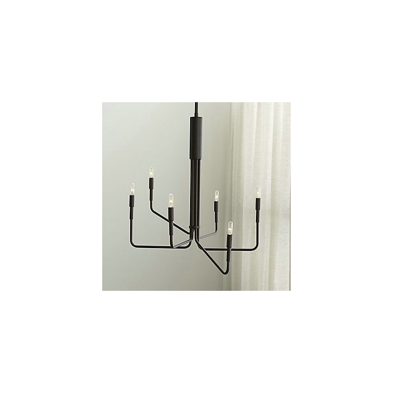 Country Painting Metal Chandelier