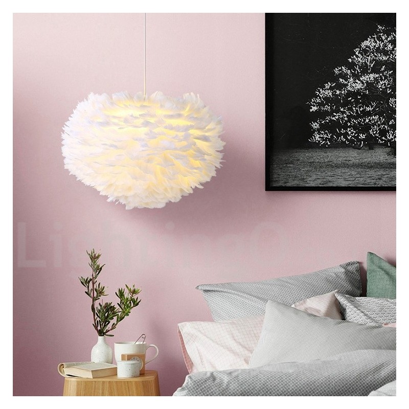 Multi Colours Feather Chandelier Modern Contemporary Pendant Light