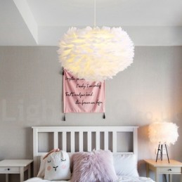 Multi Colours Feather Chandelier Modern Contemporary Pendant Light