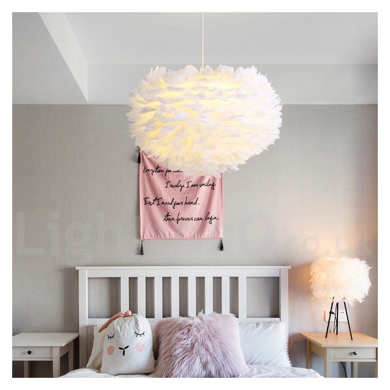 Multi Colours Feather Chandelier Modern Contemporary Pendant Light