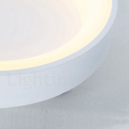 Dimmable Multi Colours Round Wood Ceiling Light with Acrylic Shade Ceiling Lamp Nordic Style