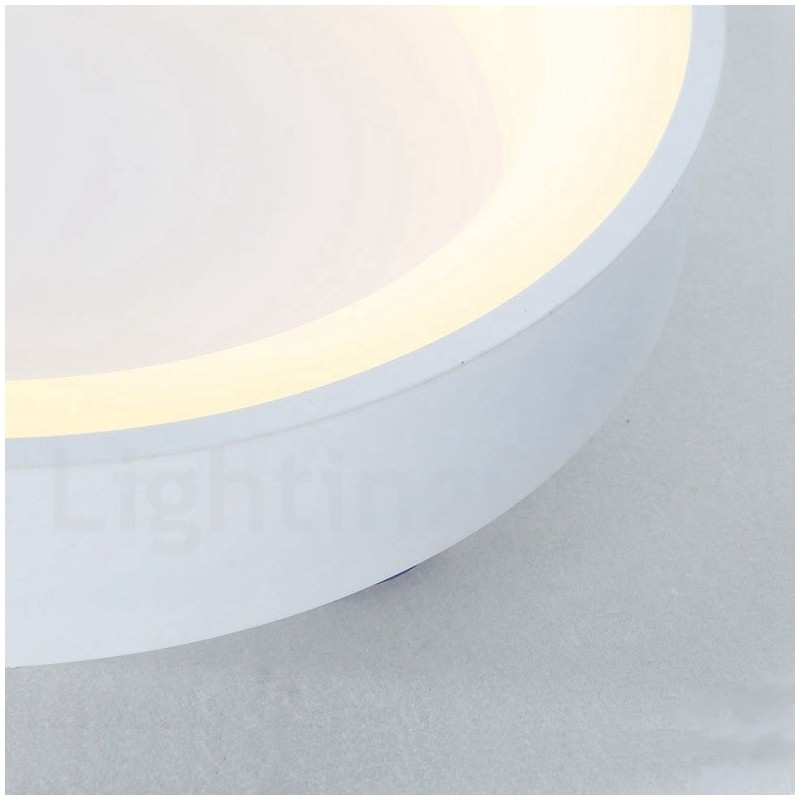 Dimmable Multi Colours Round Wood Ceiling Light with Acrylic Shade Ceiling Lamp Nordic Style