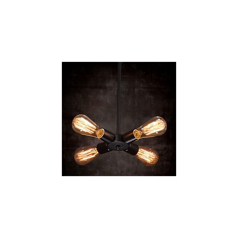 Pendant Light 4 Lights Country Style Wrought Iron