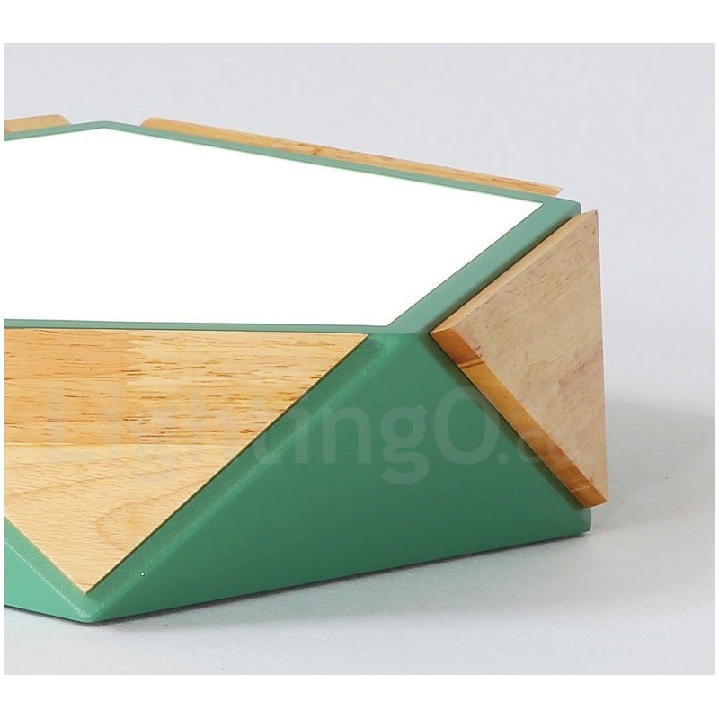 Dimmable Macaron Multi Colours Wood Ceiling Light with Acrylic Shade Ceiling Lamp Nordic Style