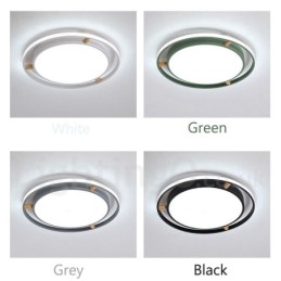 Dimmable Macaron Ultra thin Multi Colours Wood Round Ceiling Light with Acrylic Shade Ceiling Lamp Nordic Style