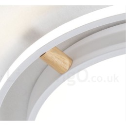 Dimmable Macaron Ultra thin Multi Colours Wood Round Ceiling Light with Acrylic Shade Ceiling Lamp Nordic Style