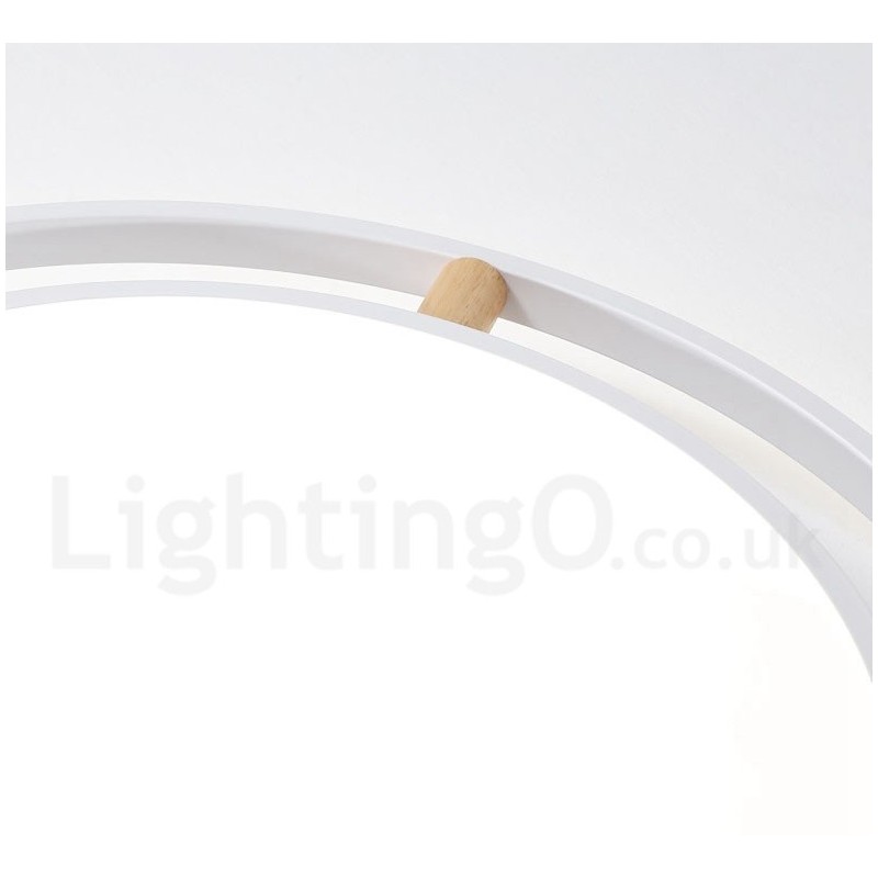 Dimmable Macaron Ultra thin Multi Colours Wood Round Ceiling Light with Acrylic Shade Ceiling Lamp Nordic Style