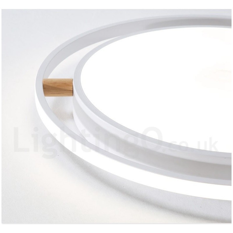Dimmable Macaron Ultra thin Multi Colours Wood Round Ceiling Light with Acrylic Shade Ceiling Lamp Nordic Style