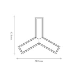 Wood Modern Triangle Pendant Light