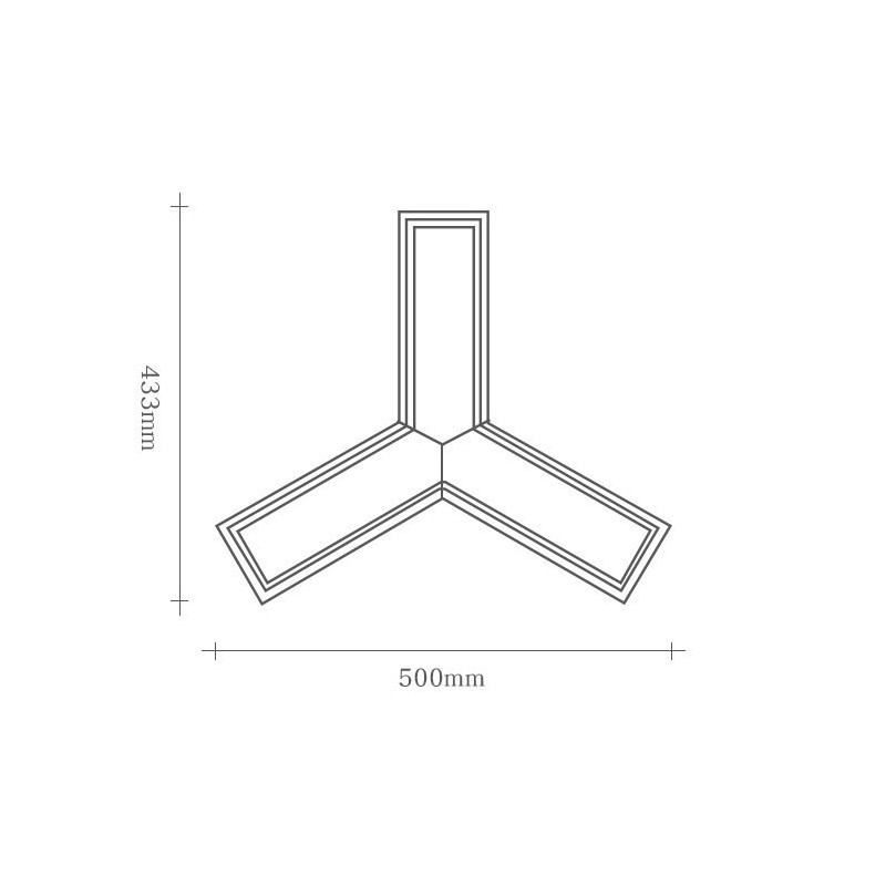 Wood Modern Triangle Pendant Light