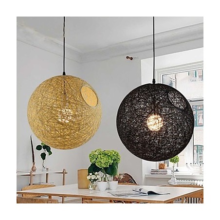 Country Simple Modern lamp Pastoral Rattan Lamp Hemp Ball Chandelier