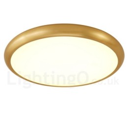 Ultra Thin Dimmable Modern Contemporary Nordic Style Flush Mount Brass Ceiling Lights with Acrylic Shade Also Can Be Used As Wall Light