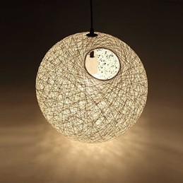 Country Simple Modern lamp Pastoral Rattan Lamp Hemp Ball Chandelier