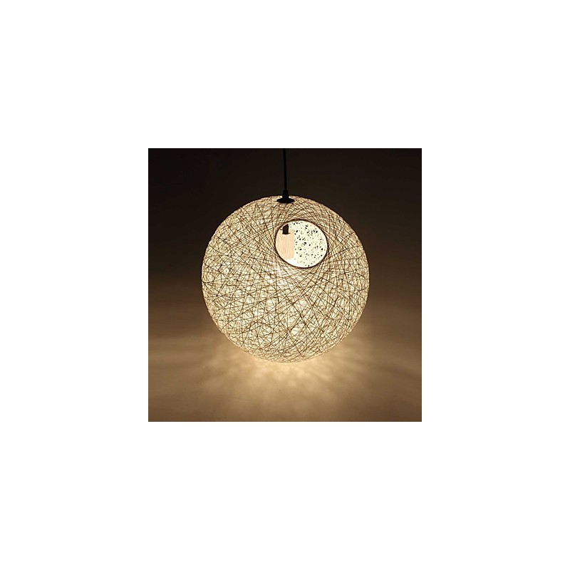 Country Simple Modern lamp Pastoral Rattan Lamp Hemp Ball Chandelier