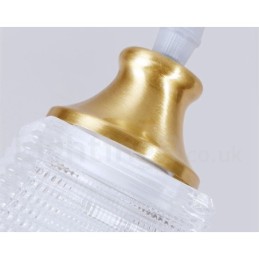 Pure Brass Rustic Lodge Nordic Style Pendant Light with Glass Shade