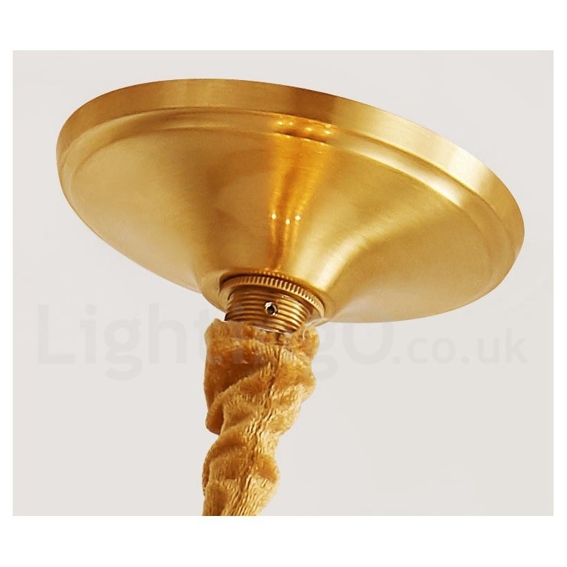 Pure Brass Rustic Lodge Nordic Style Pendant Light