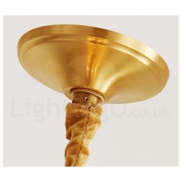 Pure Brass Rustic Lodge Nordic Style Pendant Light