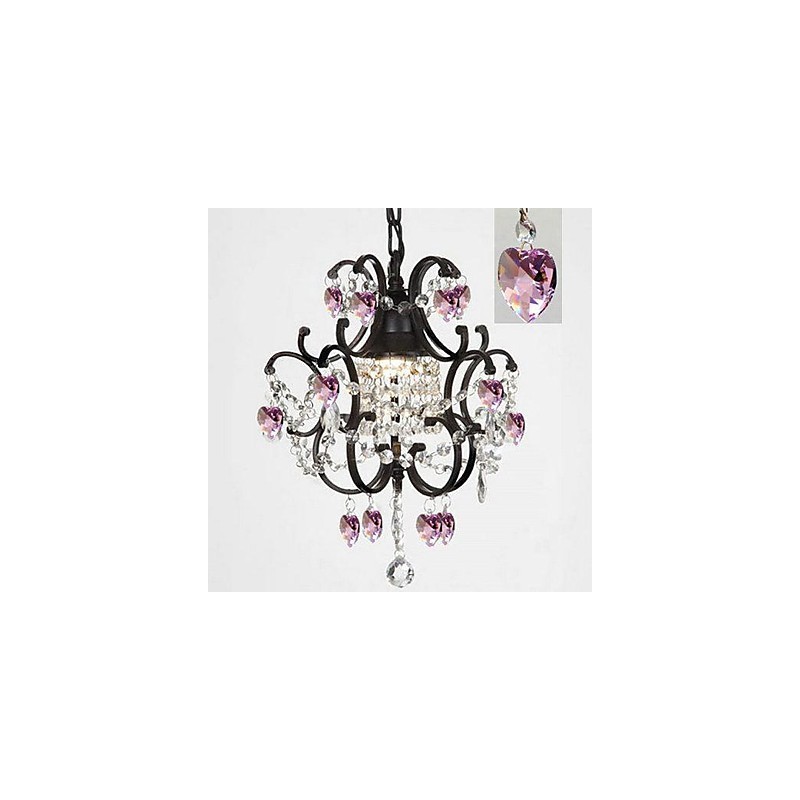 Traditional Classic Crystal Painting Metal Chandelier