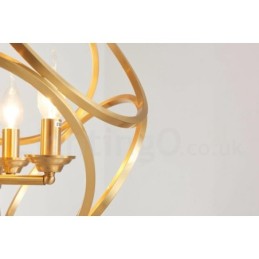 Pure Brass Rustic Lodge Nordic Style Pendant Light