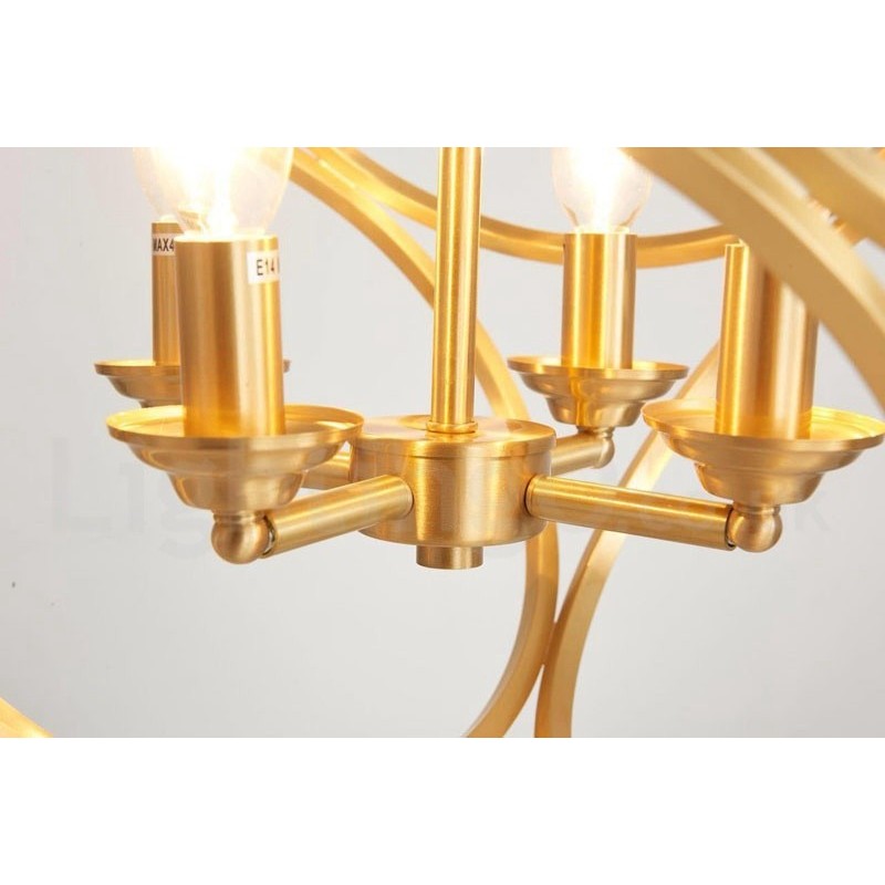 Pure Brass Rustic Lodge Nordic Style Pendant Light