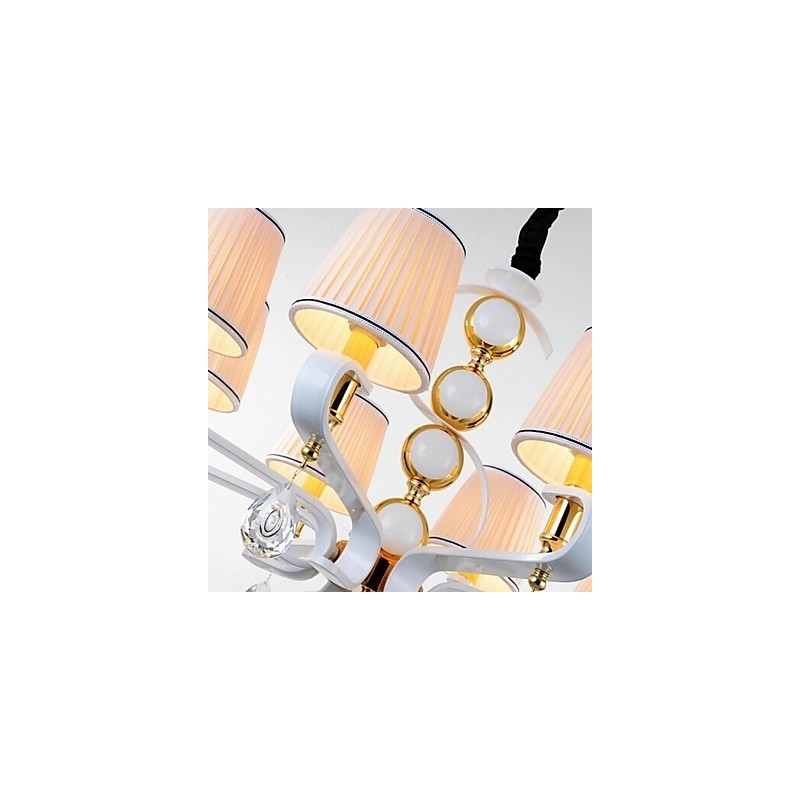 Fabric Chandelier 3 Light Modern Minimalist High Grade Lamp