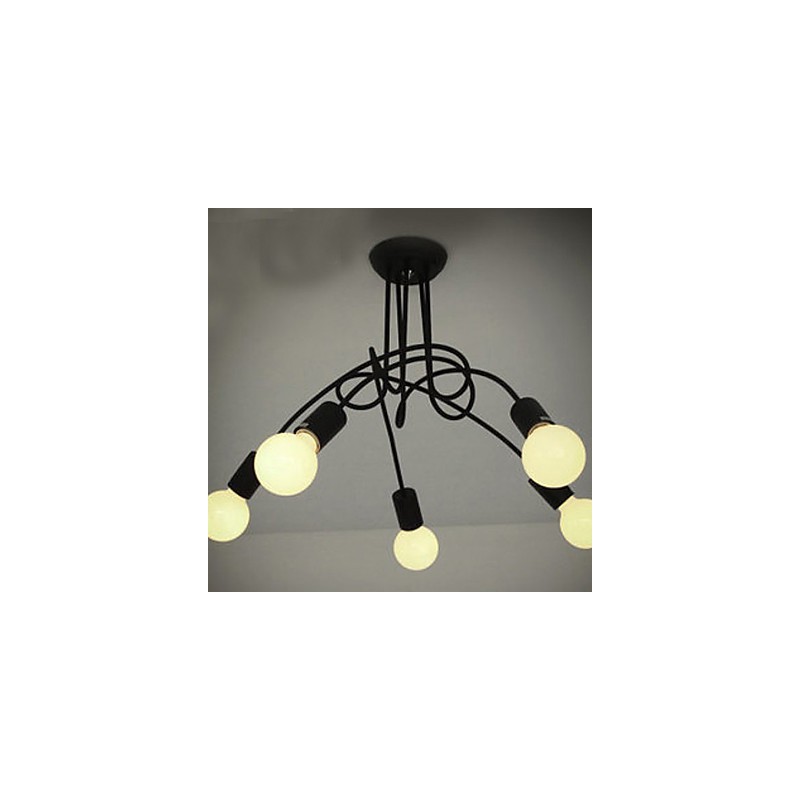 Modern Contemporary Painting Metal Chandelier