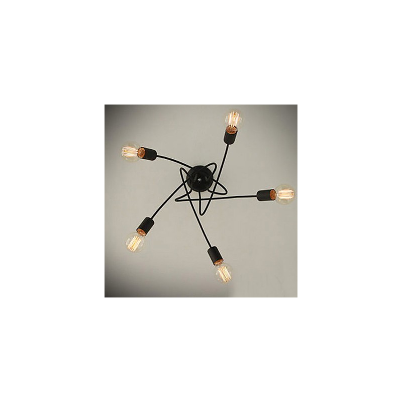 Modern Contemporary Painting Metal Chandelier