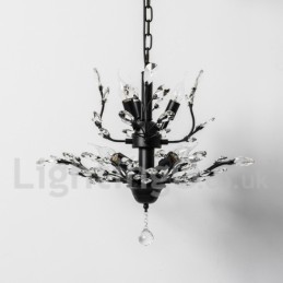 Crystal Iron Painting Chandelier with Crystal Modern Lighting Lamp
