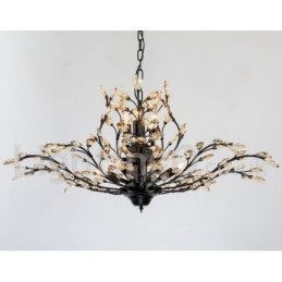 Crystal Iron Painting Chandelier with Crystal Modern Lighting Lamp