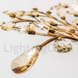 Crystal Iron Painting Chandelier with Crystal Modern Lighting Lamp