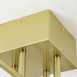 8 Light Rustic Lodge Stainless Steel Chandelier with Clear or Blue Glass Shades