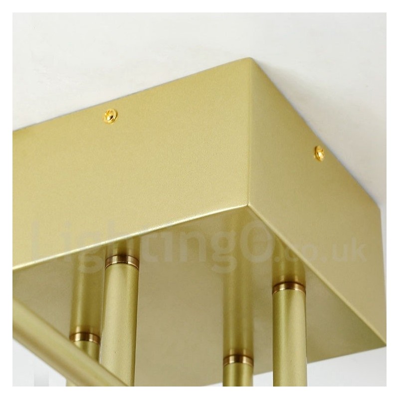 8 Light Rustic Lodge Stainless Steel Chandelier with Clear or Blue Glass Shades