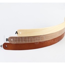 Multi Wood Colours Ring Modern Contemporary Pendant Light with Acrylic Shade