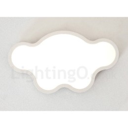 Retro Wooden Steel Flush Wood Light Kids Ceiling Light