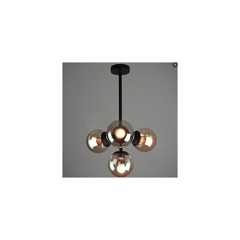 Glass Ball Iron Beanstalk Molecular Ceiling Lamps