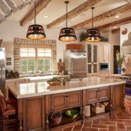 3 Light Ring Vintage Wooden Chandelier Industrial Wind Loft Wood Linear Pendant Lighting