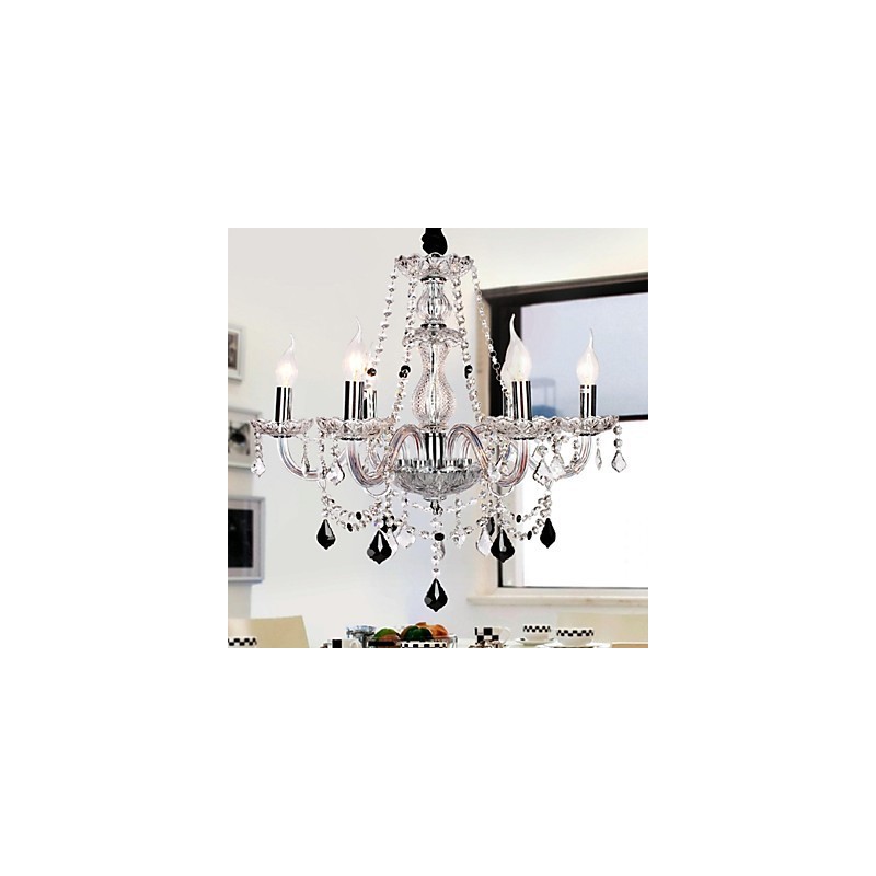 Candle Featured Luxury 6 Lights Chandelier