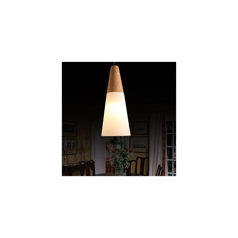 Chandelier Mini Style Modern Contemporary Wood Bamboo