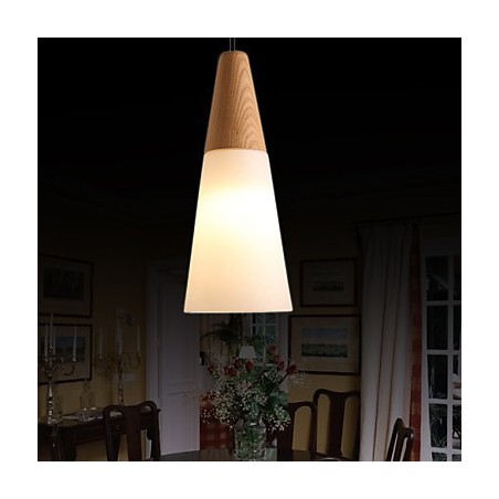 Chandelier Mini Style Modern Contemporary Wood Bamboo