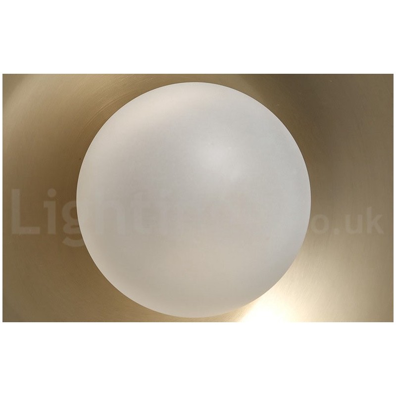 1 Light Industrial Style Gold Mini Style Electroplated Painted Finish Pendant Light with Glass Shade