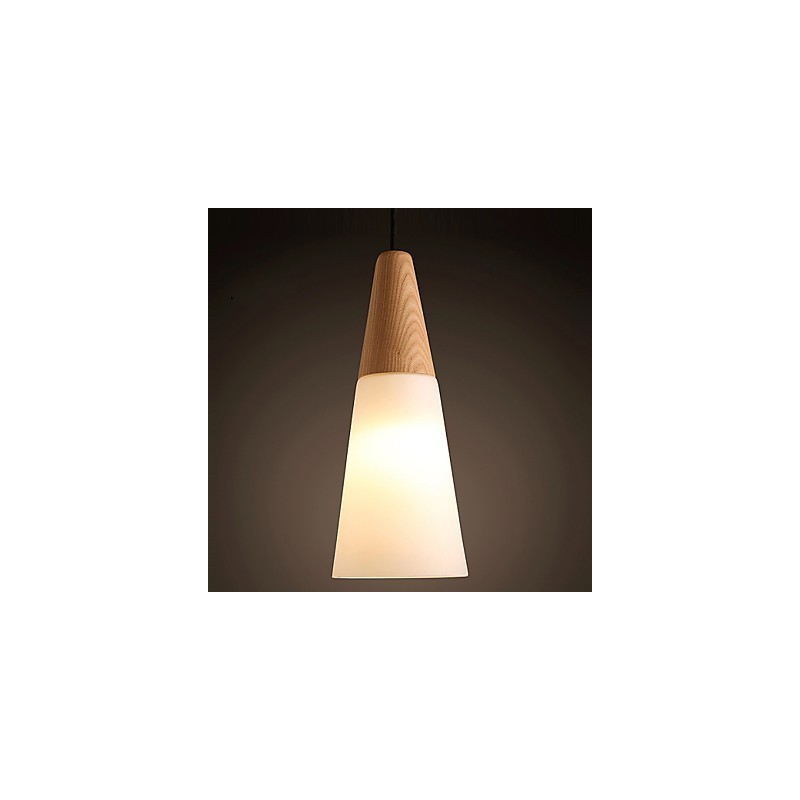 Chandelier Mini Style Modern Contemporary Wood Bamboo