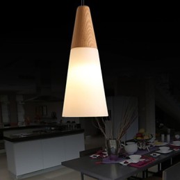 Chandelier Mini Style Modern Contemporary Wood Bamboo