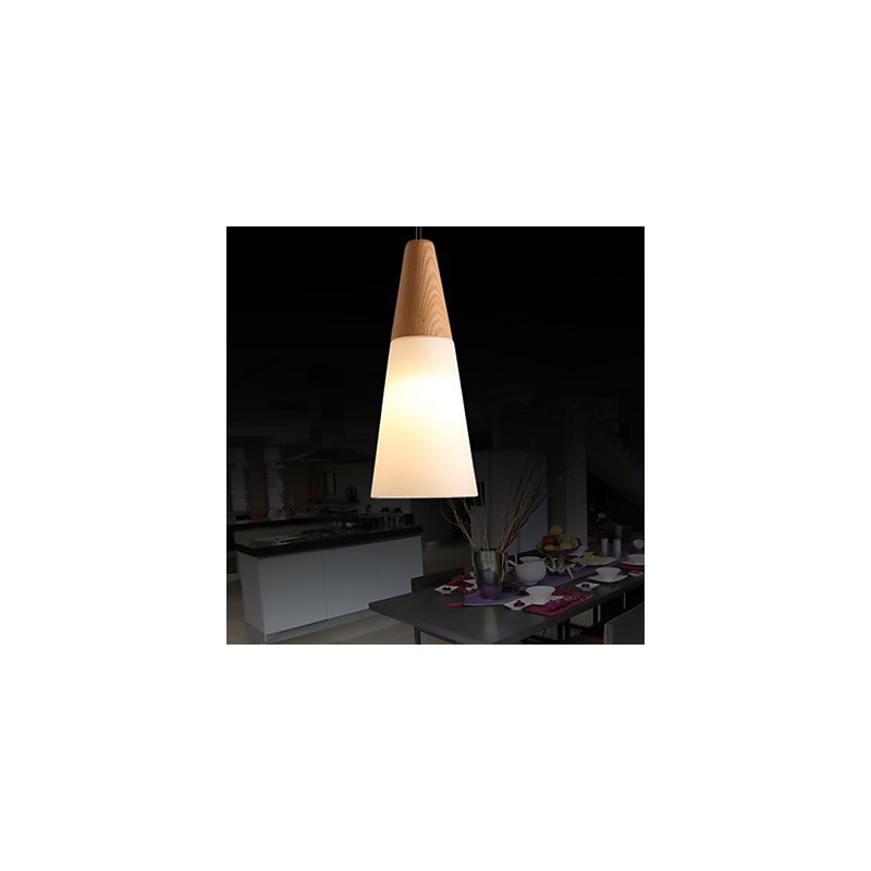 Chandelier Mini Style Modern Contemporary Wood Bamboo