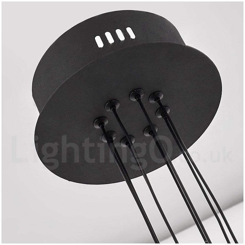 6 Light Nordic Post Modern Design Chandelier with Acrylic Shades