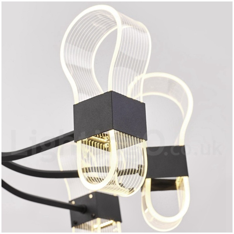 6 Light Nordic Post Modern Design Chandelier with Acrylic Shades