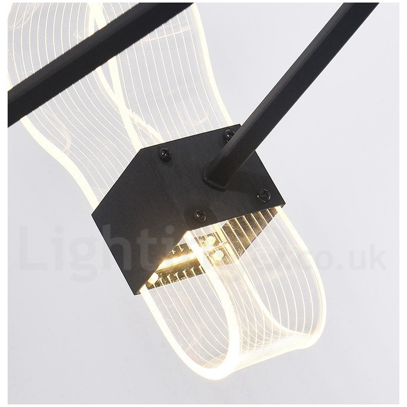 6 Light Nordic Post Modern Design Chandelier with Acrylic Shades