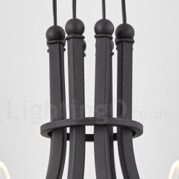 6 Light Nordic Post Modern Design Chandelier with Acrylic Shades